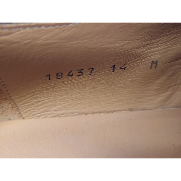 Magnanni Captoe Oxford Dress Shoes Cognac Brown Men’s Size 14M Made In Spain main image 9